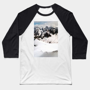 Chamonix Aiguille du Midi Mont Blanc Massif French Alps France Baseball T-Shirt